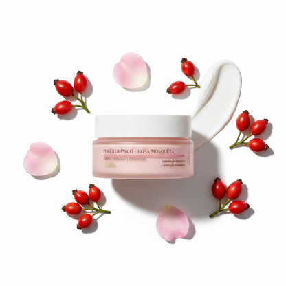 Creme Hidratante Firmador Poliglutâmico + Rosa Mosqueta Botik, 50g