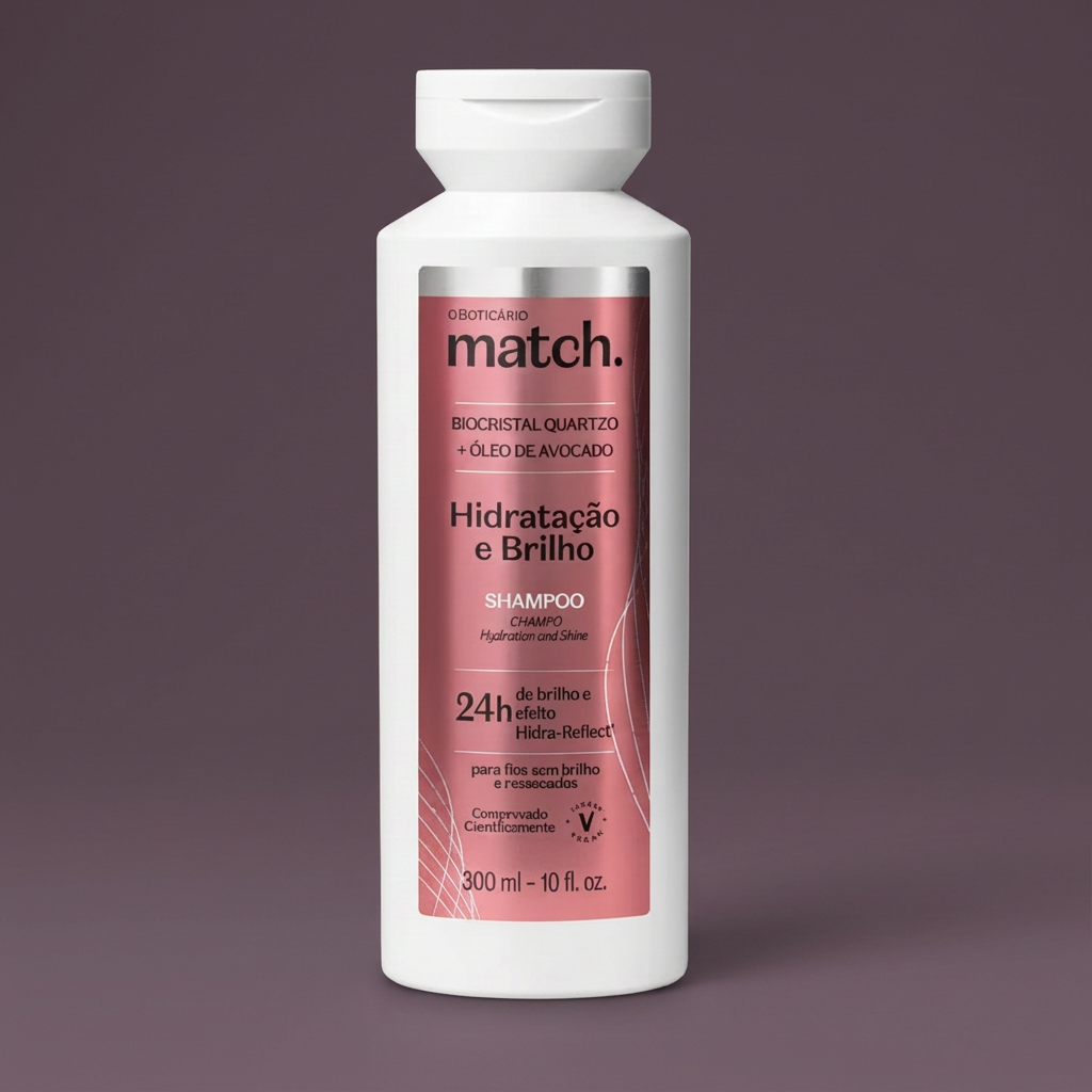 Shampoo Match Hydratation et Éclat 300ml | O Boticário