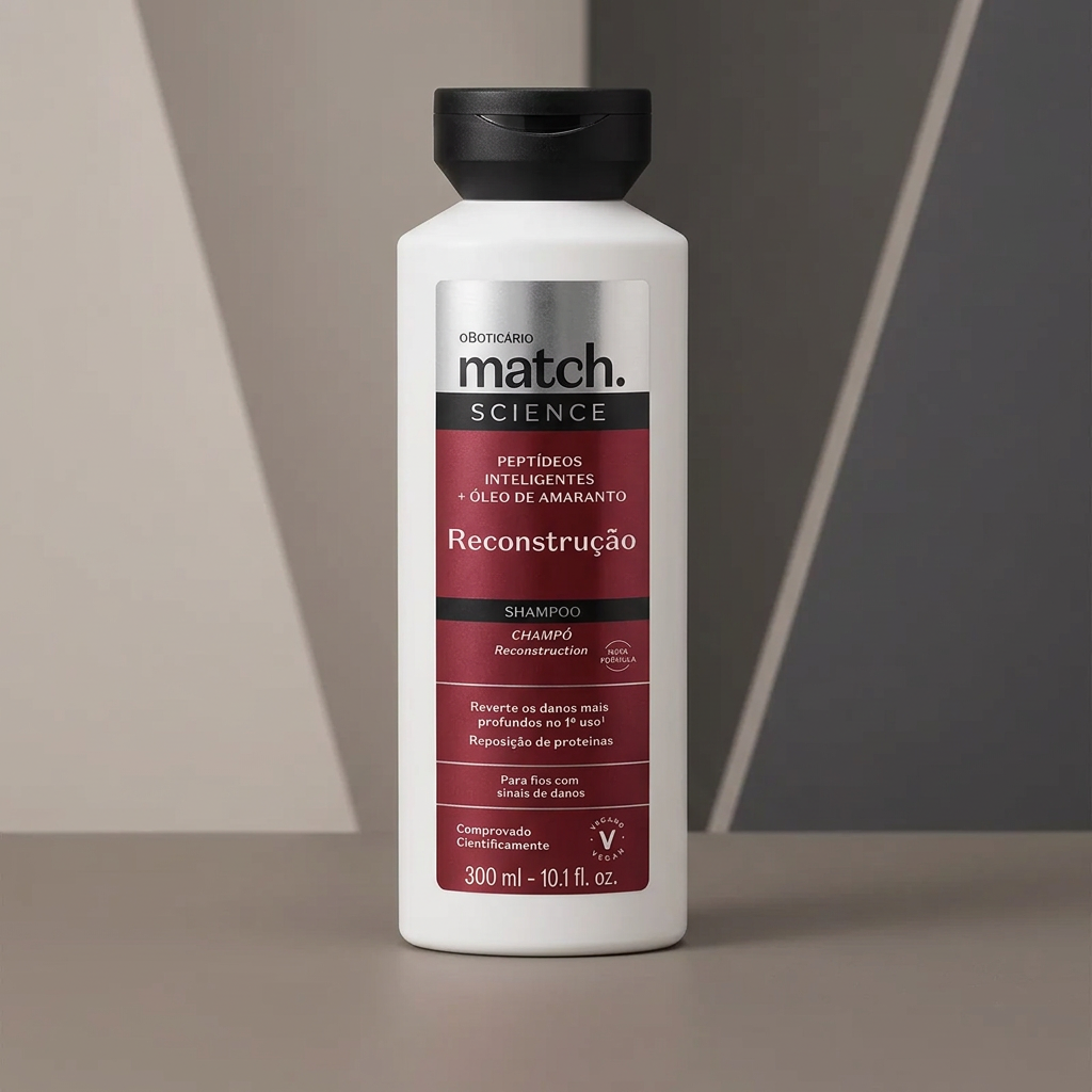 Shampoo Match Science Reconstrução 300ml