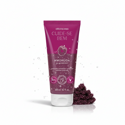 Sabonete Esfoliante Corporal Cuide-se Bem Amoruda Blackberry 200ml | O Boticário