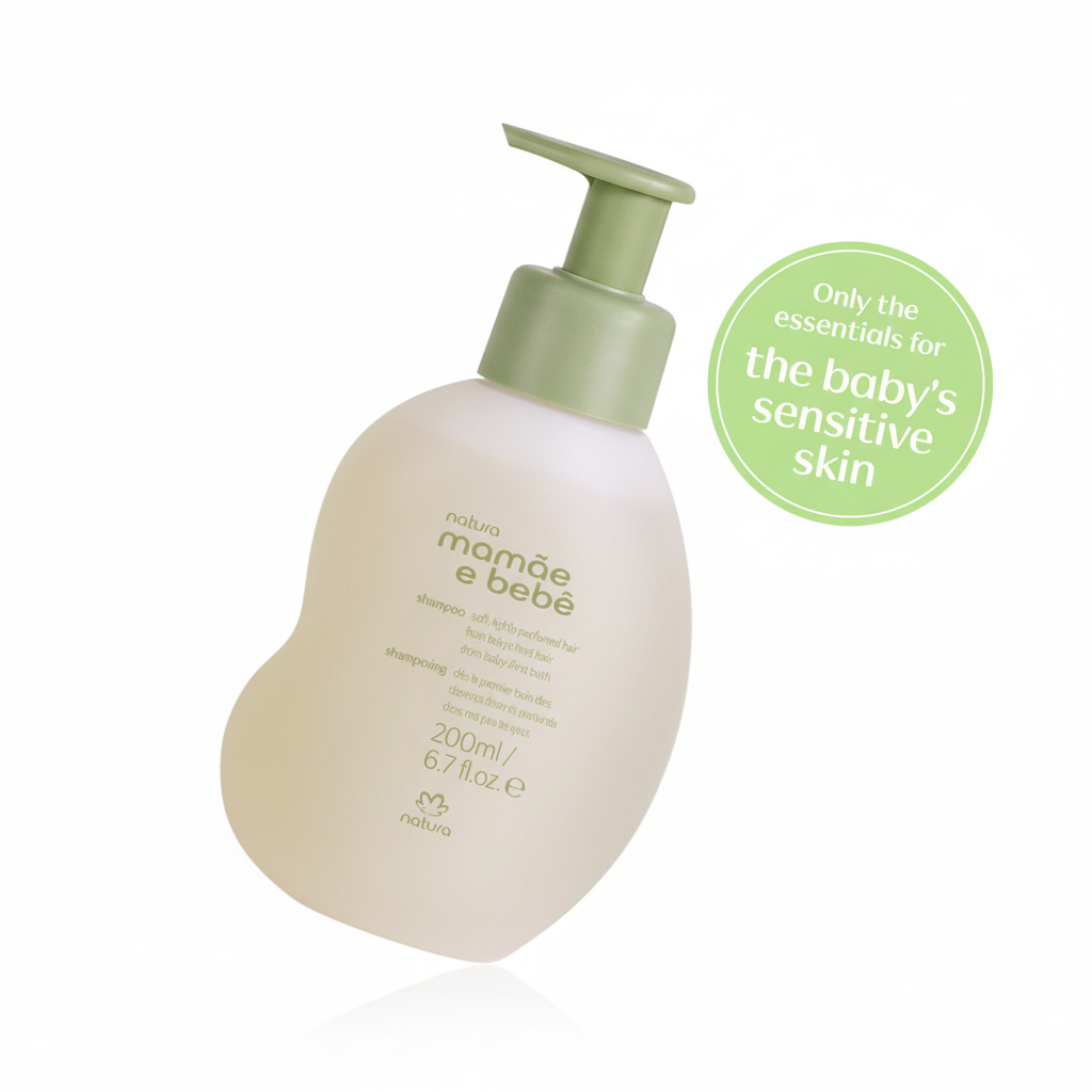 Natura Shampoo Mamãe e Bebê 200ml | Extra Suave para Bebês