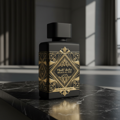 Oud For Glory em mármore preto texturizado