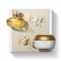 Coffret Dia do Amor Lily Acetinado - Eau de Parfum e Creme Corporal fundo branco