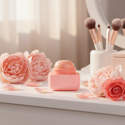 Hidratante Labial Coral Cuide-se Bem Pessegura - lifestyle penteadeira