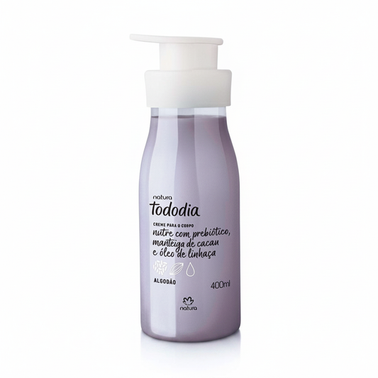 Creme Tododia Algodão 400ml - fundo branco