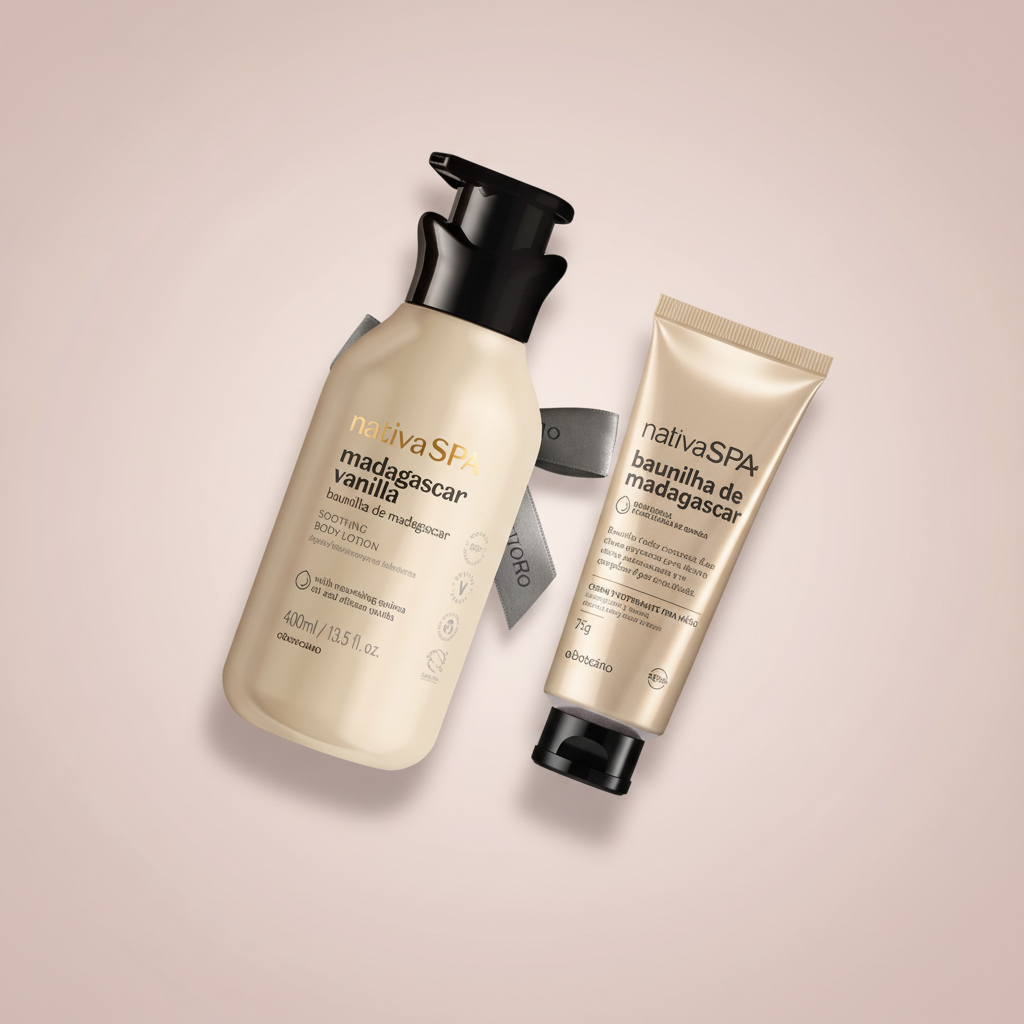 Kit Nativa SPA Baunilha de Madagascar em ângulo 45 graus
