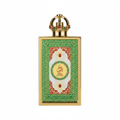 Lattafa Pride Queen of Arabia Eau de Parfum 100ml - Vista frontal fundo branco