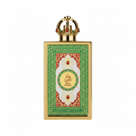 Lattafa Pride Queen of Arabia Eau de Parfum 100ml - Vista frontal fundo branco