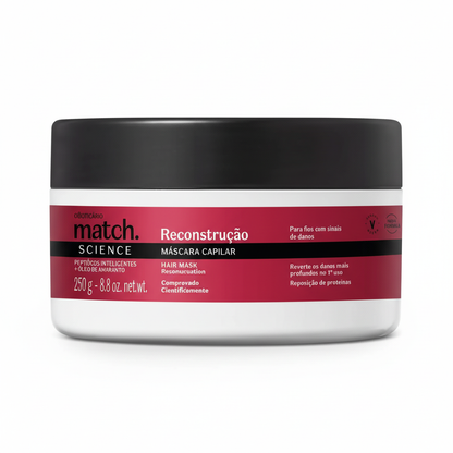 Match Science Reconstrução Hair Mask - Fundo Branco