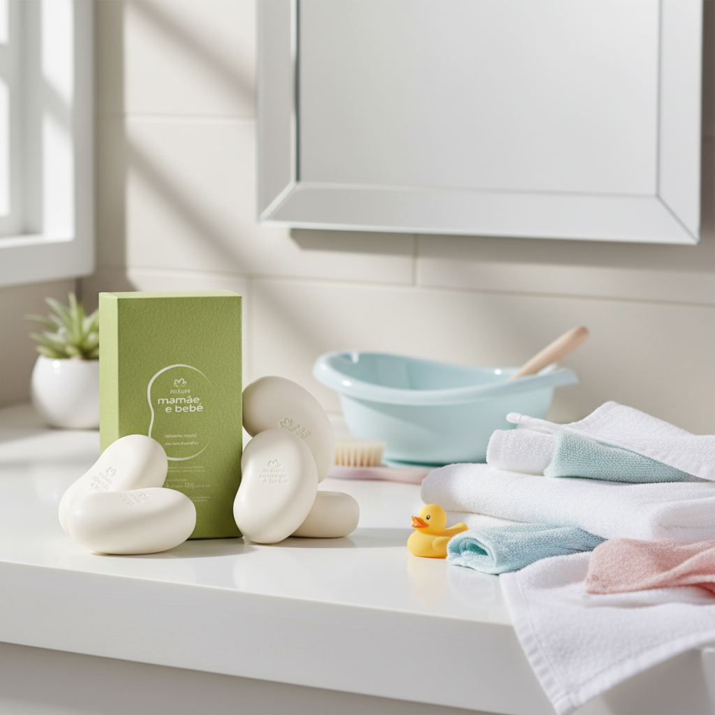 Savon Mamãe Bebê - Ambiance salle de bain bébé