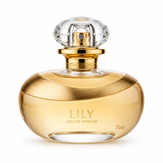 Lily Eau de Parfum 75 ml em fundo branco