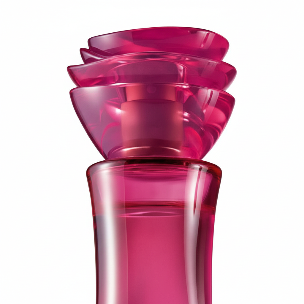 Kriska Shock Féminin close-up detail pink flower cap