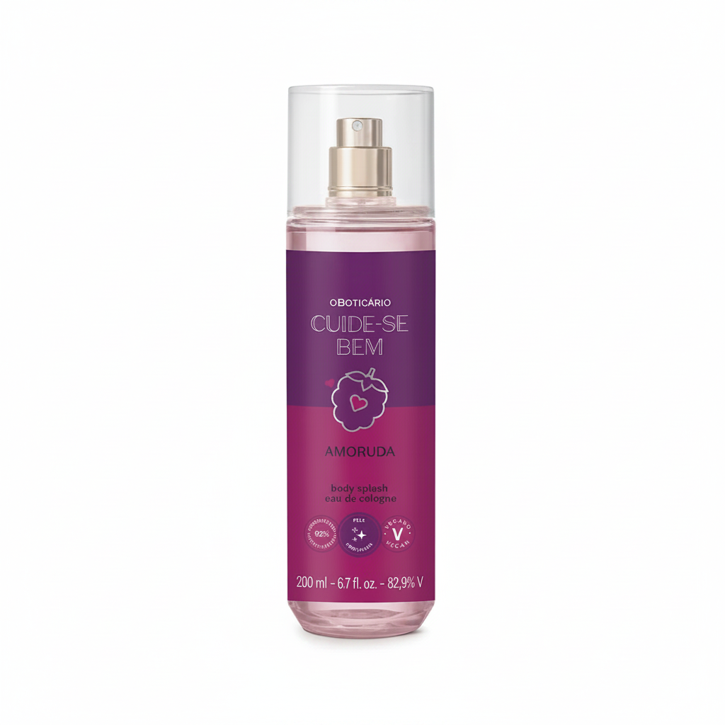 Body Splash Cuide-se Bem Amoruda 200ml - fundo branco