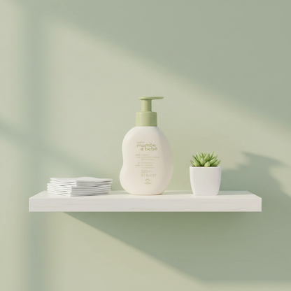 Sabonete Líquido Mamãe e Bebê Natura 200ml - quarto de bebê