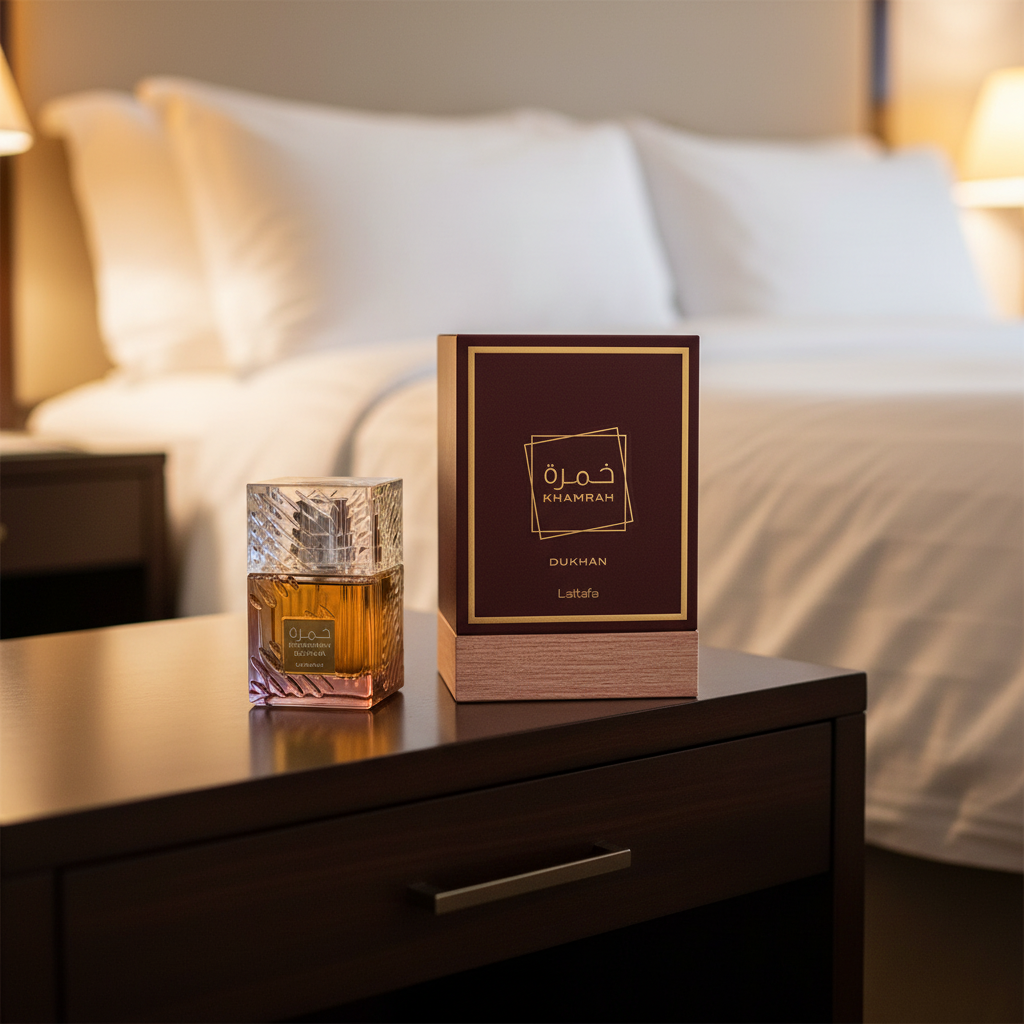 Lattafa Khamrah Dukhan - Mesa de Cabeceira Hotel Luxo