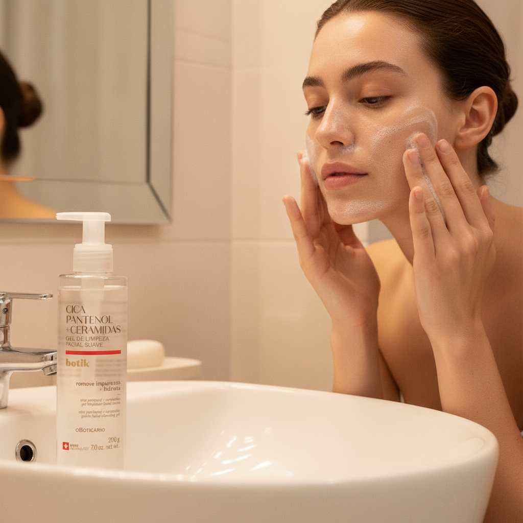 Gel de Limpeza Botik - cena de uso natural