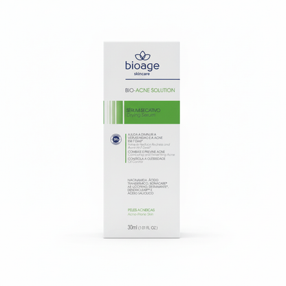 Bioage Bio-Acne Solution Sérum Secativo 30ml - fundo branco