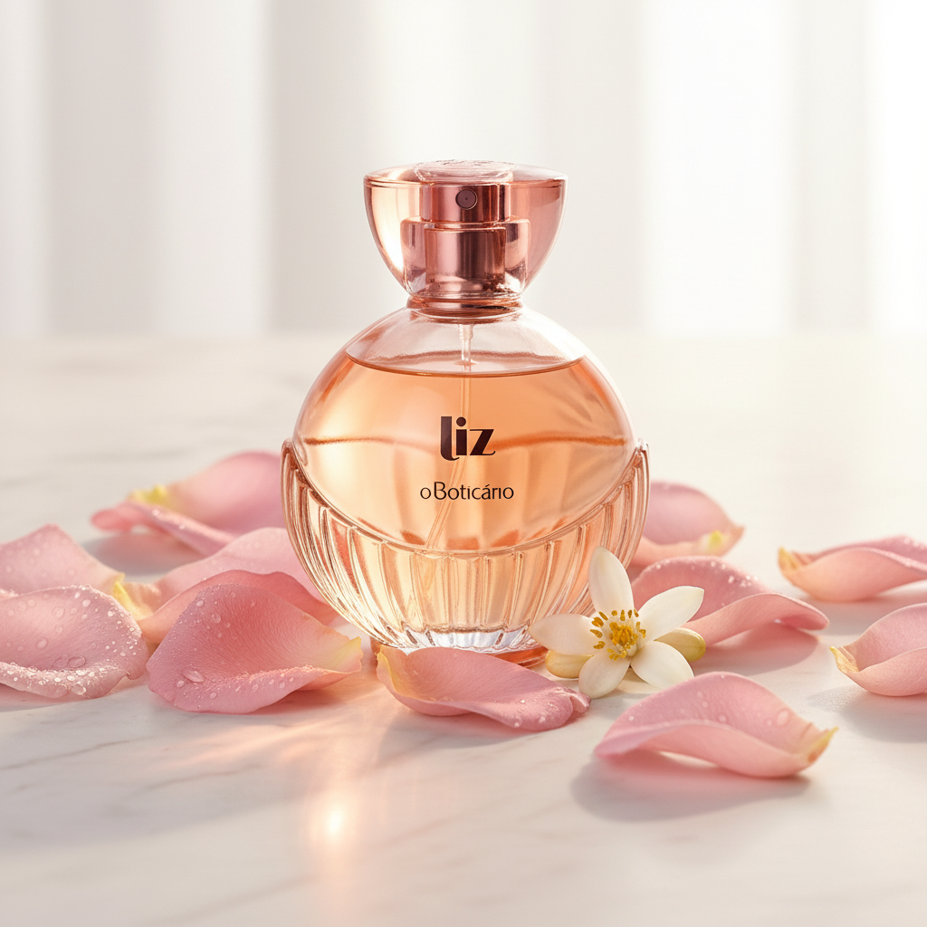 Liz EdT 100ml - lifestyle mármore rosas