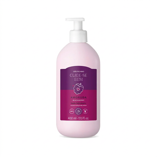 Loção Amoruda Blackberry 400 ml em fundo branco
