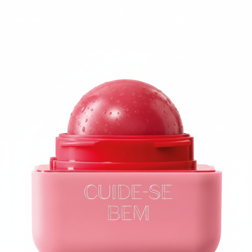 Balm Labial Intense Cuide-se Bem Framboesa detalhe roller ball