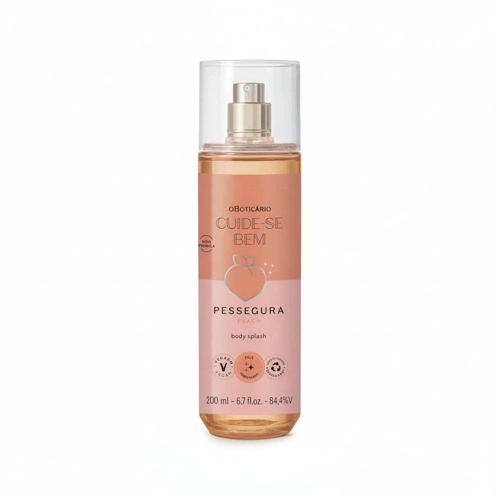 Body Splash Cuide-se Bem Pêche 200ml - Fundo Branco