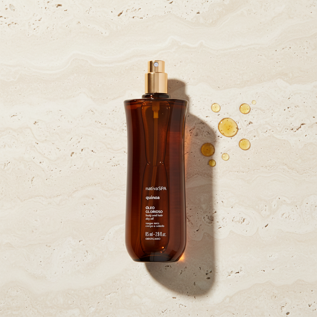 Óleo Multifuncional Glorioso Nativa SPA Quinoa 85ml - travertino creme