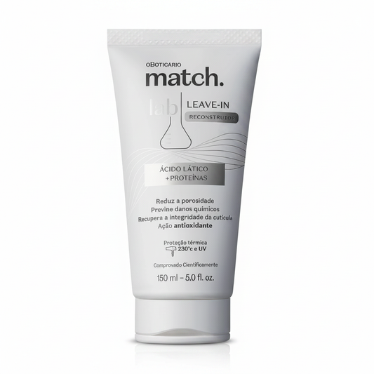 Leave-In Reconstrutor Match Lab 150ml - fundo branco