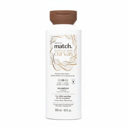 Shampoo Match Ciência das Curvas 300ml - Fundo Branco
