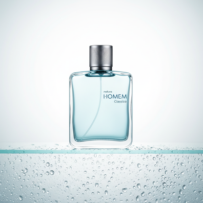 Natura Homem Clássico 100ml - vidro fosco retroiluminado