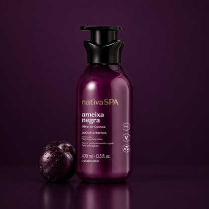 Nativa SPA Ameixa Negra Loção Nutritiva O Boticário - ambientação minimalista