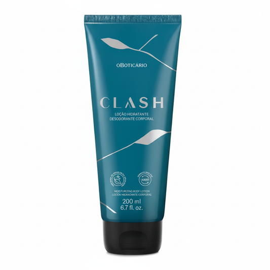 Loção Hidratante Desodorante Corporal Clash 200ml fundo branco