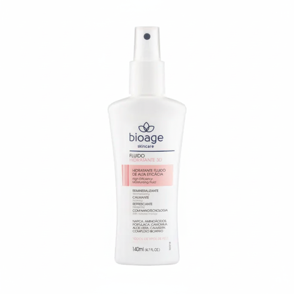 Fluido Hidratante 3D Bioage 140ml fundo branco