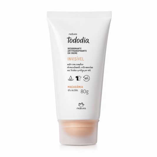 Desodorante Natura TodoDia Macadâmia 80g fundo branco