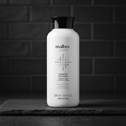 Shampoo Malbec Club Anticaspa 250ml - banheiro