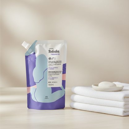 Refil Creme Noturno Tododia Todanoite Natura 300ml - composição sofisticada
