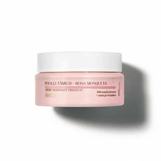 Creme Firmador Poliglutâmico Rosa Mosqueta Botik 50g - fundo branco