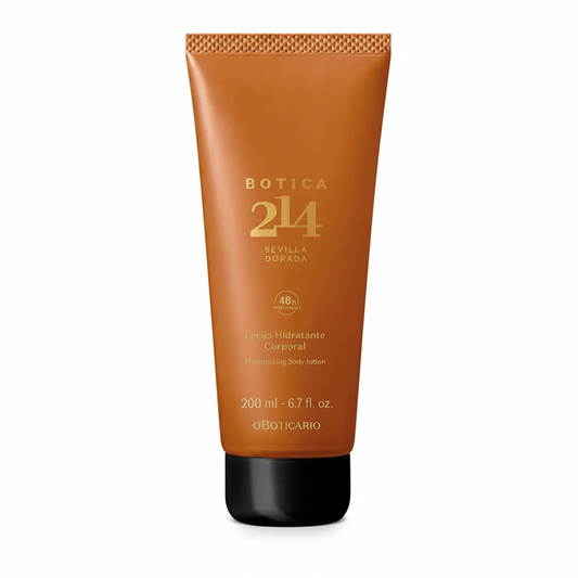 Loção Hidratante Corporal Botica 214 Sevilla Dorada 200ml - fundo branco