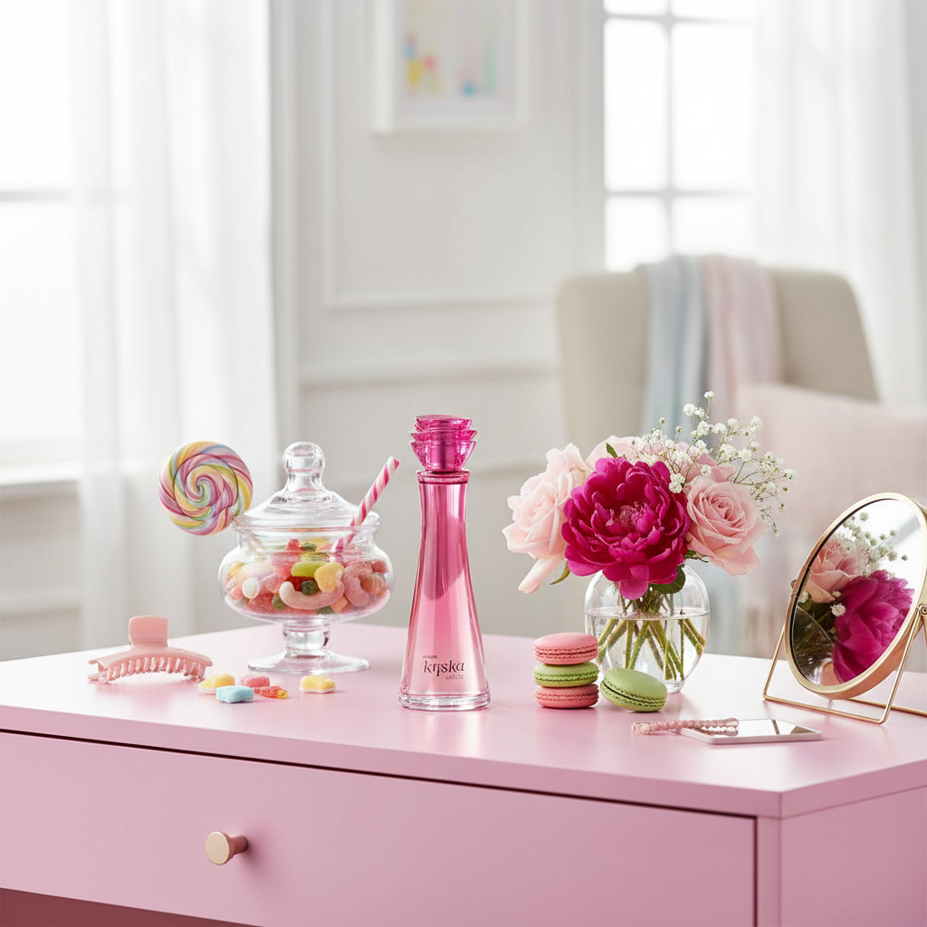 Kriska Shock Féminin lifestyle photography pink vanity