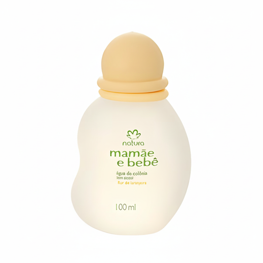 Eau de Cologne Mamãe e Bebê Fleur d'Oranger 100ml Natura - Fundo Branco