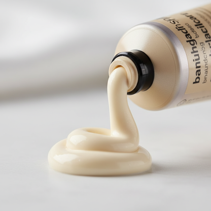Detalhe da textura cremosa do Creme de Mãos Nativa SPA Baunilha de Madagascar 75g