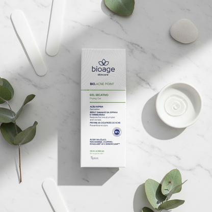 Bioage Bio.Acne Point Gel Secativo - lifestyle mármore