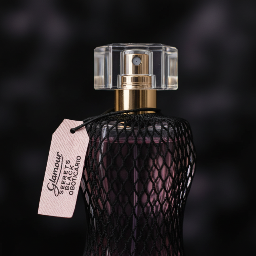 Glamour Secrets Black 75ml - detalhe macro