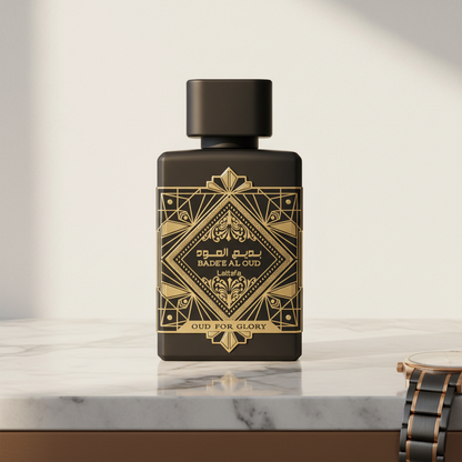 Oud For Glory com relógio de luxo