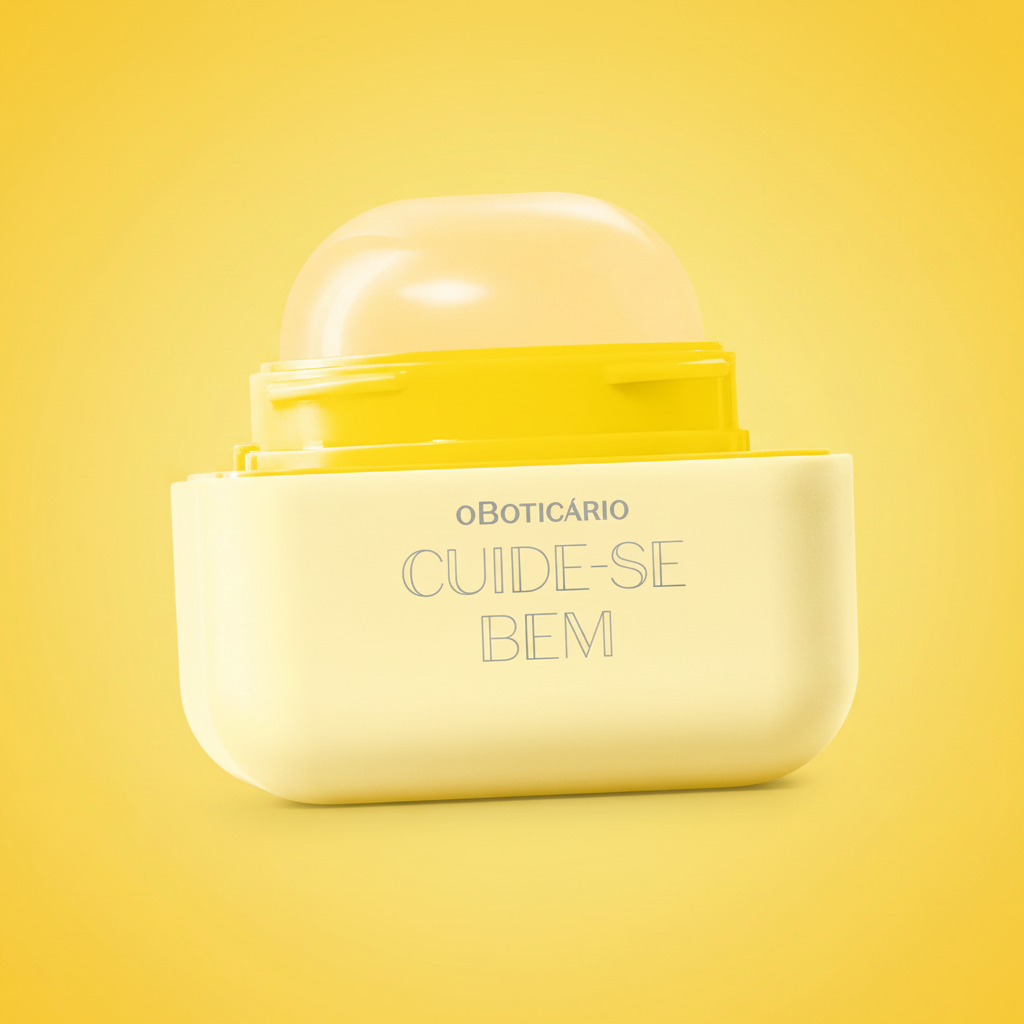 Hidratante Labial Banana Cuide-se Bem - degrâde amarelo