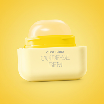 Hidratante Labial Banana Cuide-se Bem - degrâde amarelo