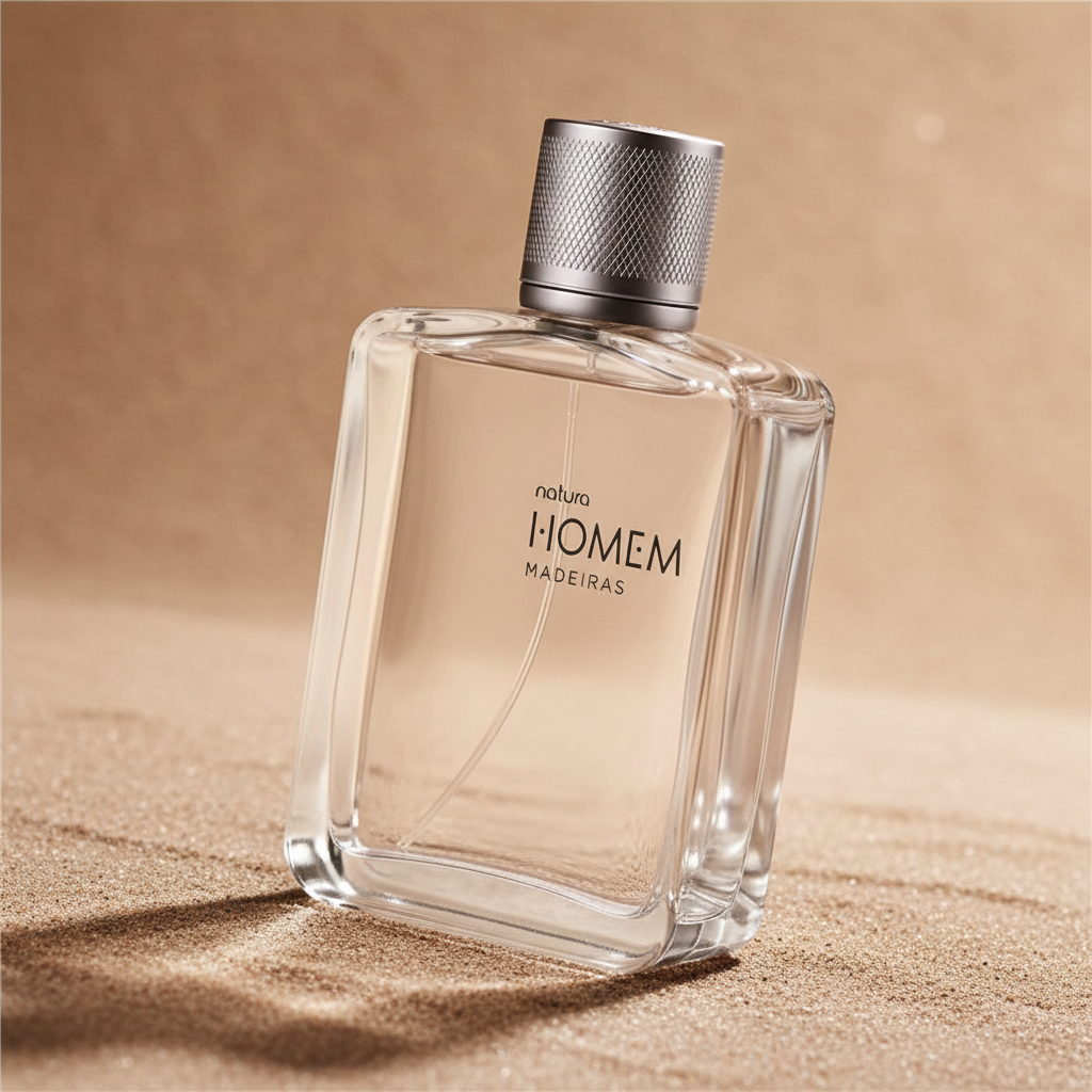 Natura Homem Madeiras 100 ml - ângulo 45 graus fundo taupe