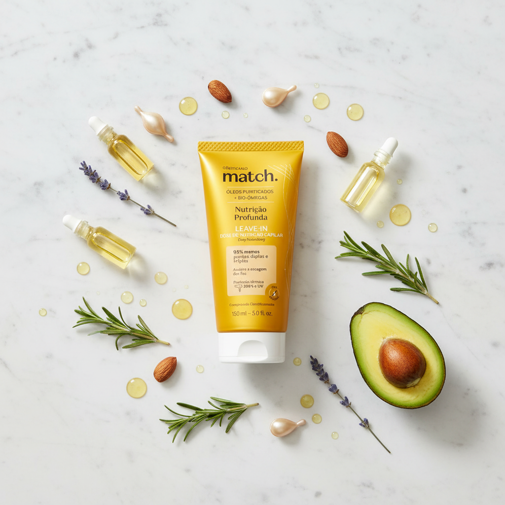 Leave-In Match - Flat Lay Ingredientes