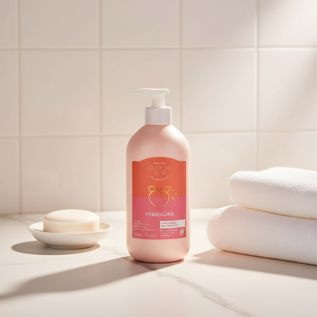 Hidratante Pessegura em ambiente spa