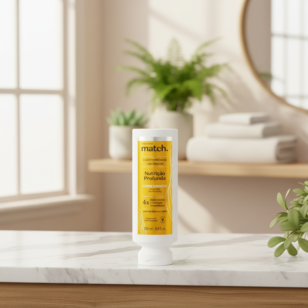 Après-shampoing Match dans un environnement spa luxueux