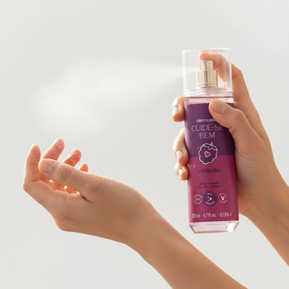 Body Splash Cuide-se Bem Amoruda - lifestyle spray no pulso